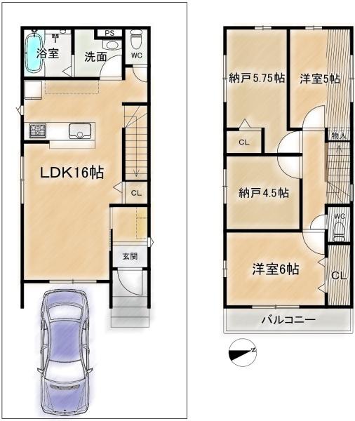 高槻市東上牧３丁目の新築一戸建