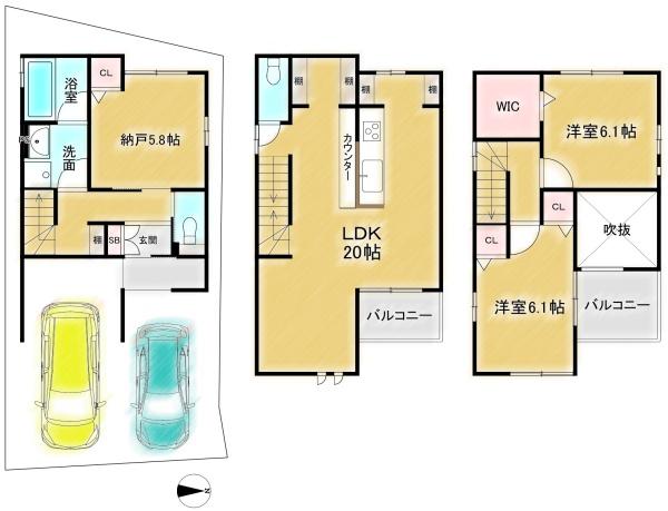 高槻市安満中の町の新築一戸建