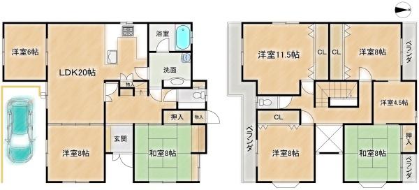 高槻市南平台５丁目の中古一戸建