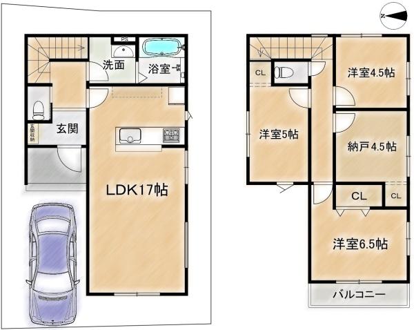 高槻市東五百住町２丁目の新築一戸建