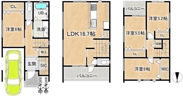 高槻市津之江北町の新築一戸建