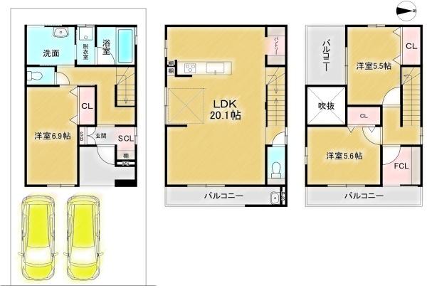 高槻市西冠３丁目の新築一戸建