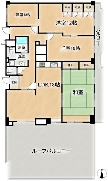 メゾン高槻古曽部　5階部分