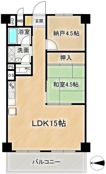 高槻ロイヤルハイツ　6階部分