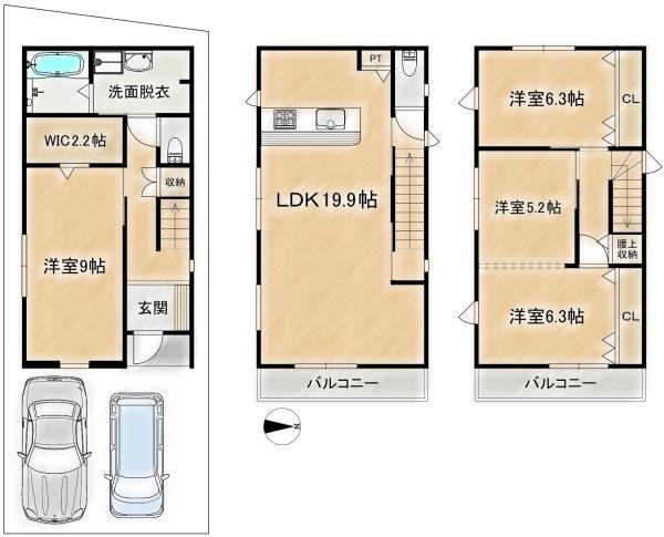 高槻市登町の新築一戸建