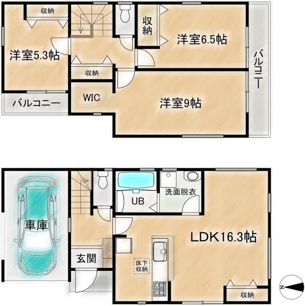 高槻市大冠町３丁目の新築一戸建