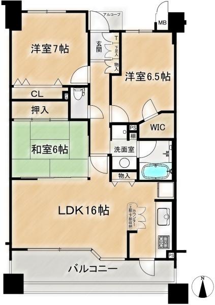 ディアステージ高槻真上町　2階部分