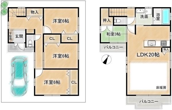 高槻市北大樋町の中古一戸建