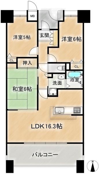 ランフォルセ高槻パークガーデン　6階部分