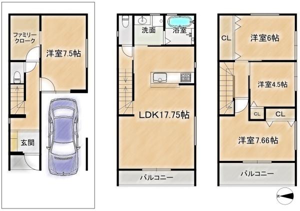 高槻市城南町２丁目の新築一戸建