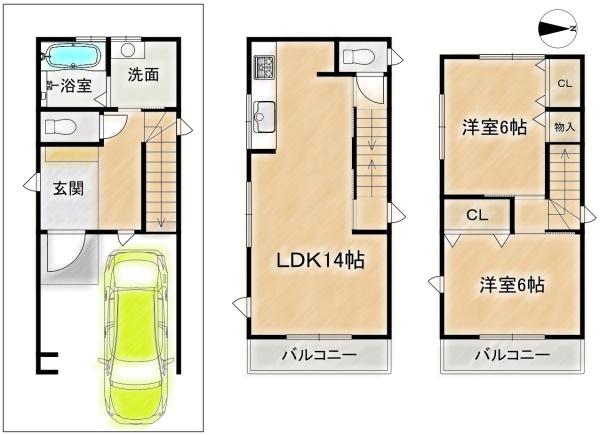 高槻市城南町４丁目の土地