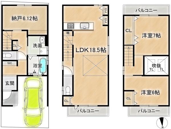 高槻市明野町の土地