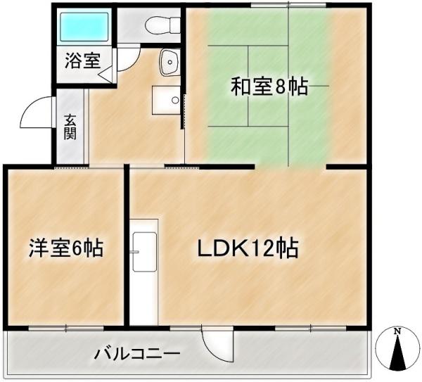 富田第二住宅73号棟　1階部分