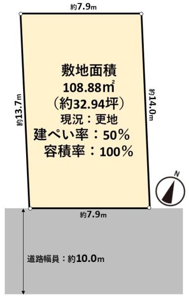 高槻市松が丘３丁目の売土地