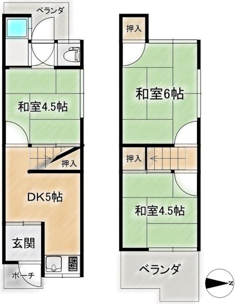 高槻市津之江町１丁目の中古テラスハウス