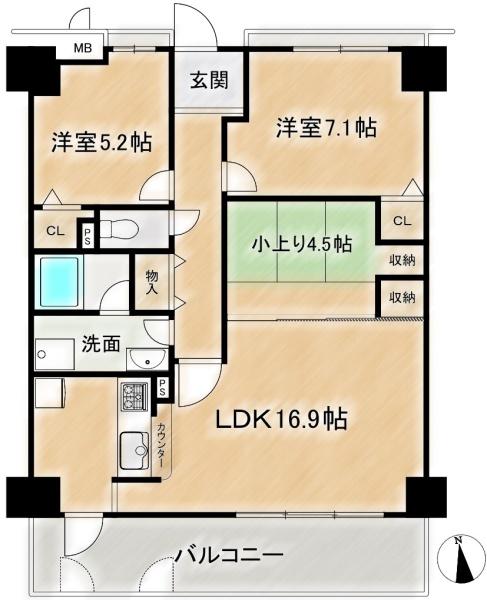 アルティプラザ高槻　10階部分