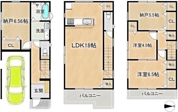 高槻市明野町の新築一戸建