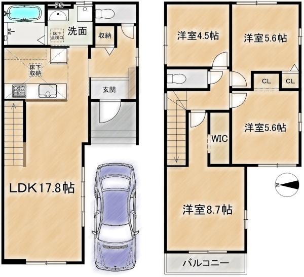 高槻市東五百住町２丁目の新築一戸建