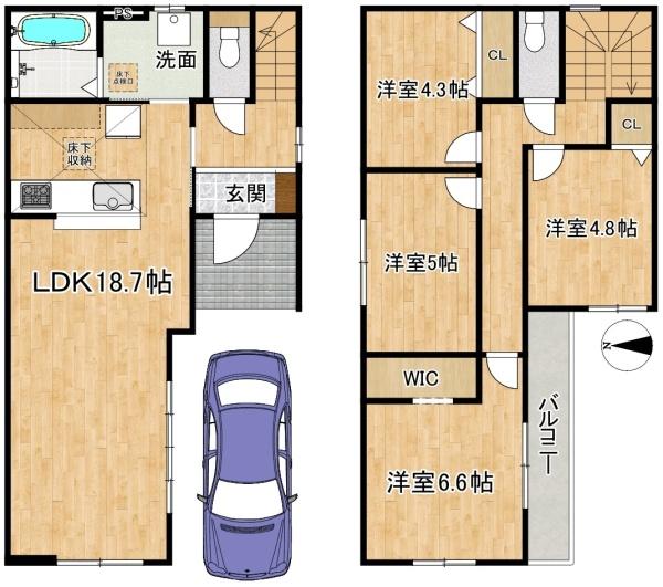 高槻市東五百住町２丁目の新築一戸建