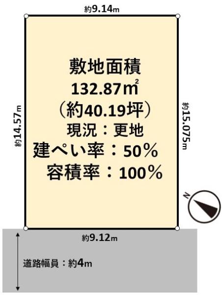 高槻市安岡寺町５丁目の土地