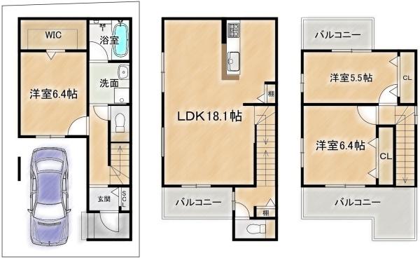 高槻市富田町５丁目の新築一戸建