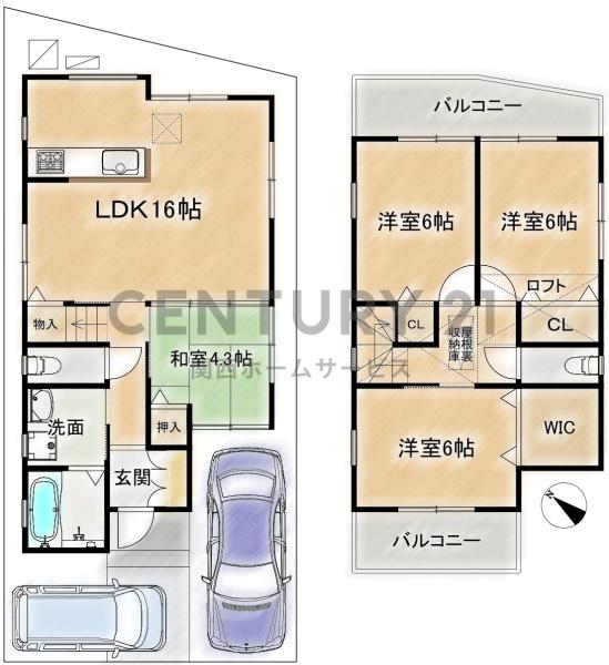 高槻市北大樋町の中古一戸建