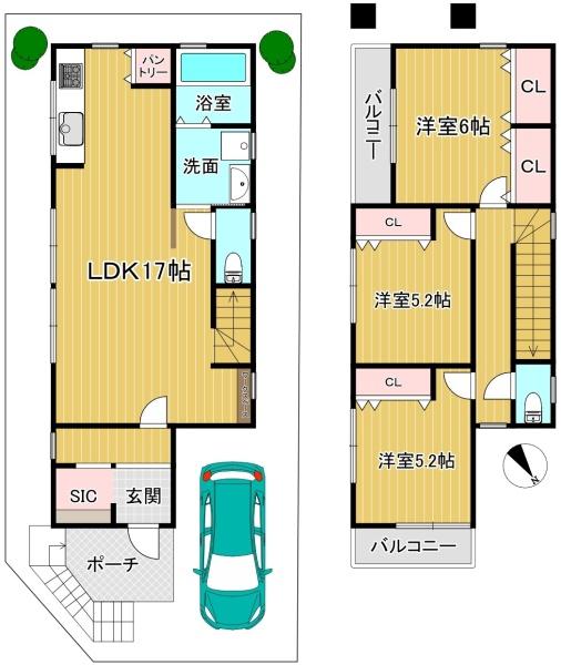 高槻市安岡寺町５丁目の中古一戸建
