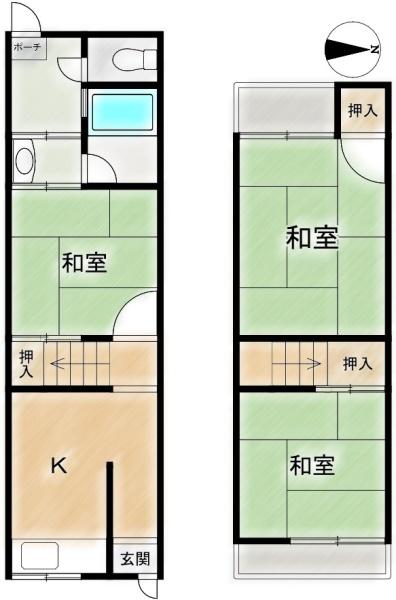 高槻市津之江町２丁目の中古テラスハウス