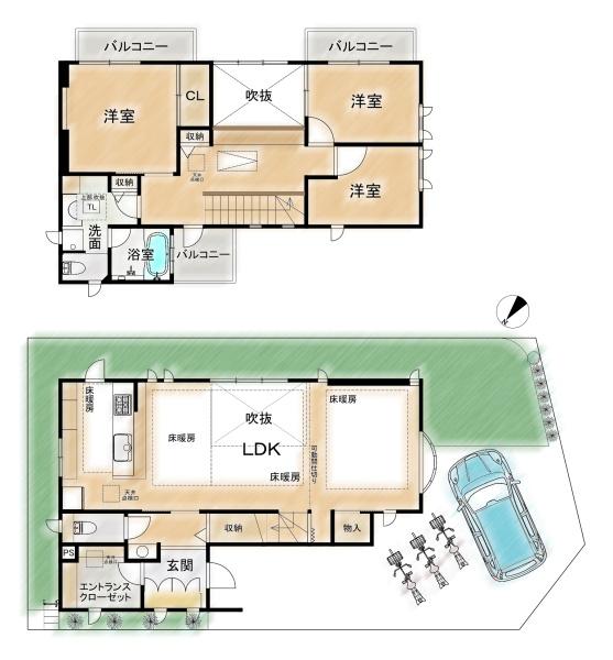 高槻市花林苑の中古一戸建