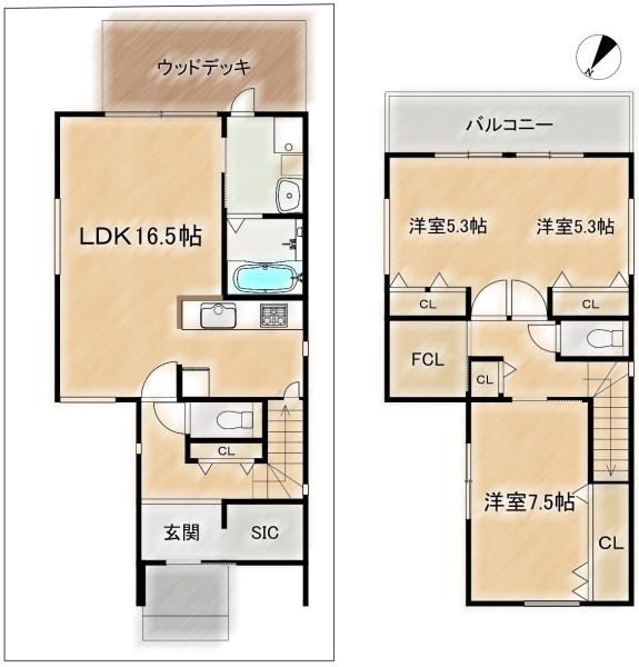 高槻市安岡寺町５丁目の新築一戸建