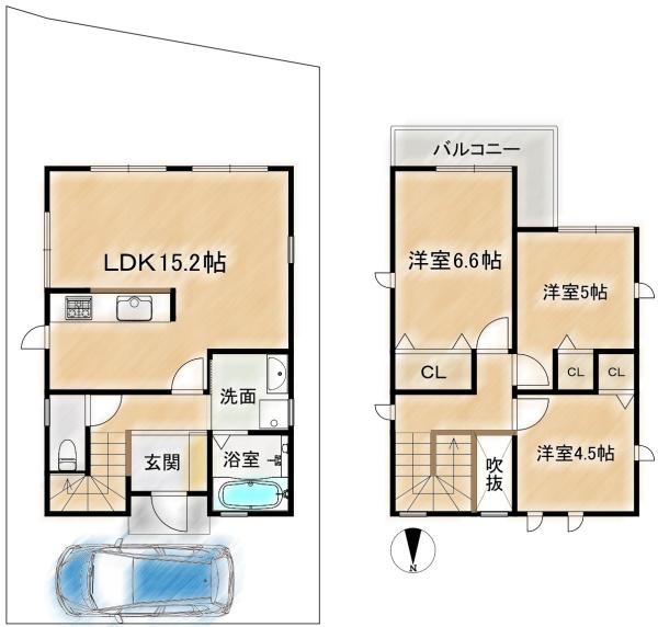 高槻市高垣町の中古一戸建