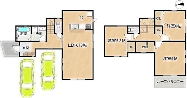 高槻市唐崎中２丁目の新築一戸建