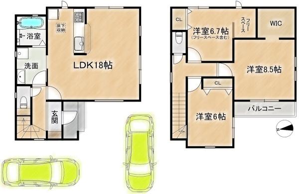 高槻市唐崎中２丁目の新築一戸建