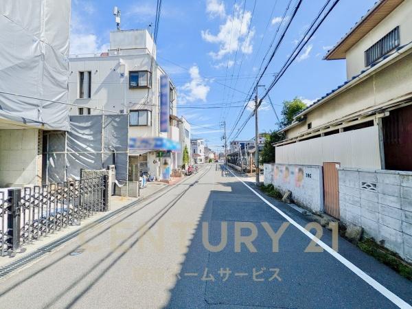高槻市津之江町1丁目の土地(前面道路含む現地写真)