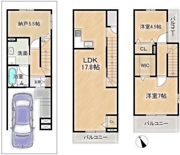 高槻市淀の原町の新築一戸建