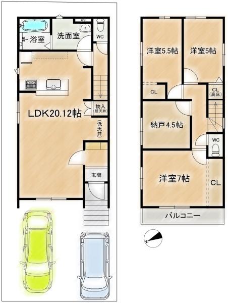 高槻市東上牧３丁目の新築一戸建