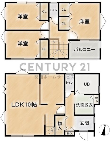 高槻市北大樋町の中古一戸建