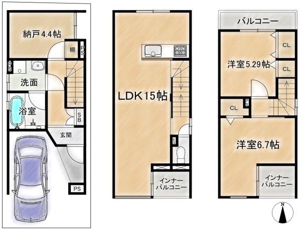 高槻市明野町の新築一戸建