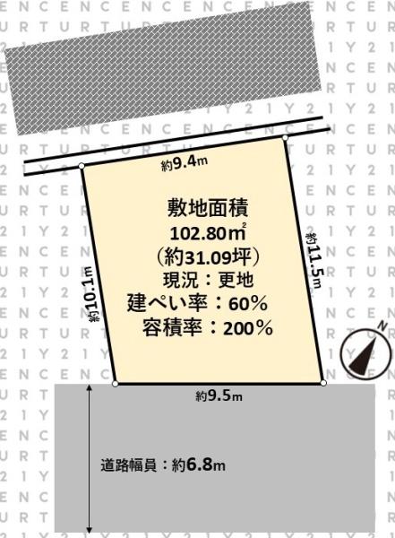 高槻市川西町３丁目の売土地