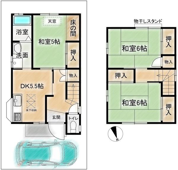 高槻市淀の原町の中古一戸建