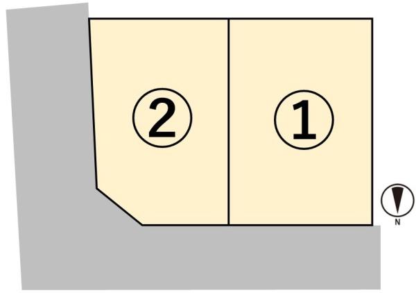 高槻市西冠2丁目の土地(全体区画図)