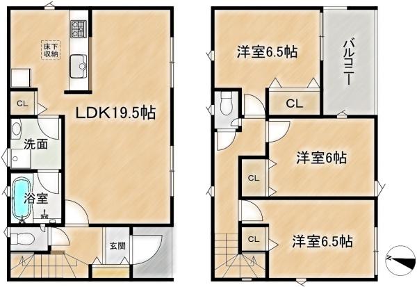 高槻市野田１丁目の新築一戸建