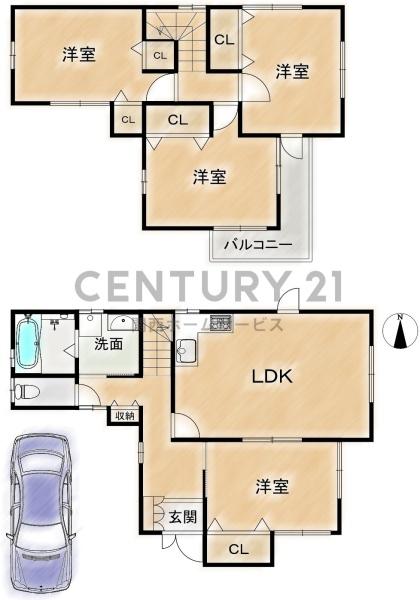 高槻市宮野町の中古一戸建て