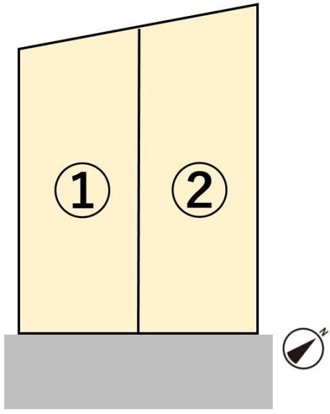 高槻市真上町5丁目の土地(全体区画図)