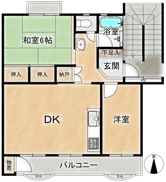 メゾン高槻２号棟　3階部分