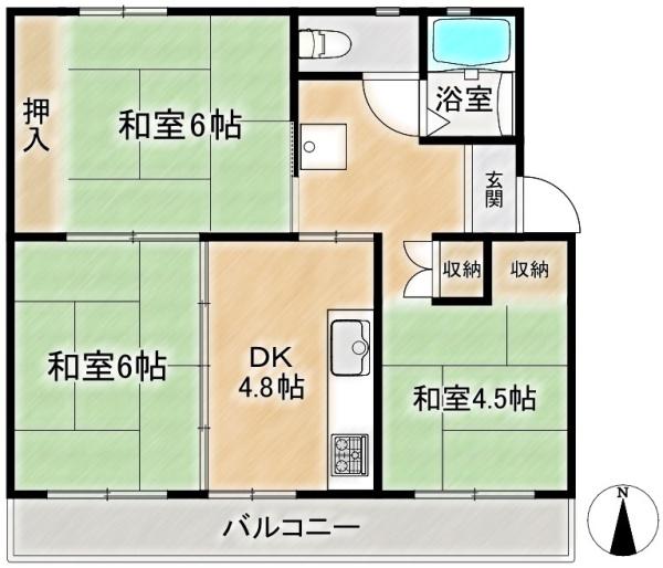 富田第二住宅68号棟　5階