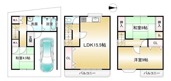 高槻市大塚町２丁目の中古一戸建