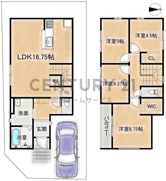 高槻市藤の里町の新築一戸建