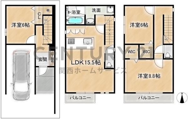 高槻市芝生町１丁目の中古一戸建