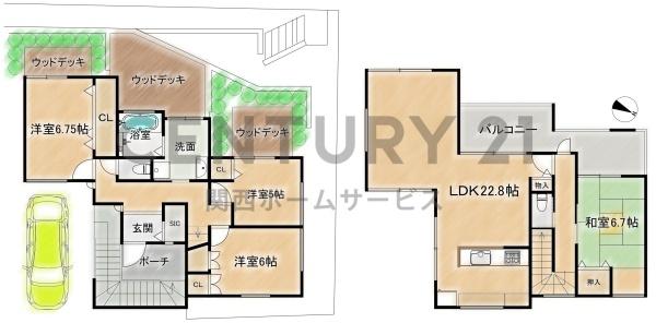 高槻市南平台３丁目の中古一戸建